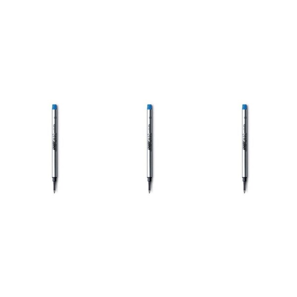 3x Lamy M63 Rollerball Refill For Safari/Studio/2000 Pen Medium Nib Blue