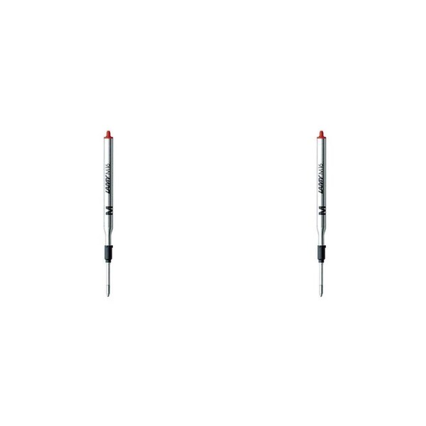2x Lamy M16 Ballpoint Refill For Scribble/Pico Pen Office Medium Nib Red