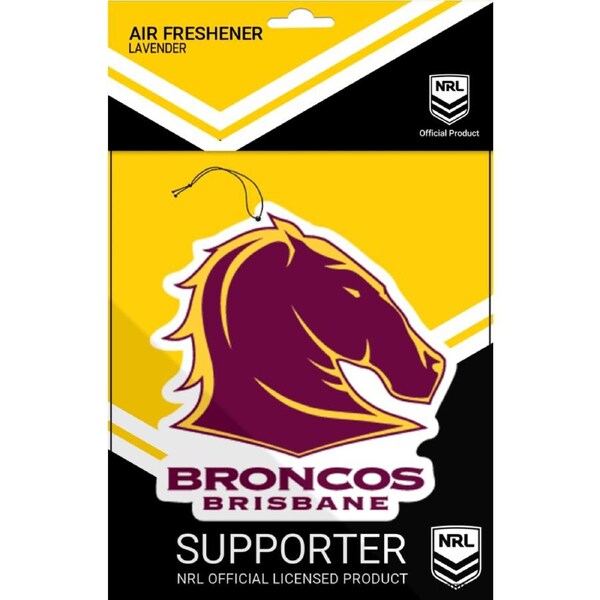 NRL Car Air Freshener - Brisbane Broncos - Rugby League