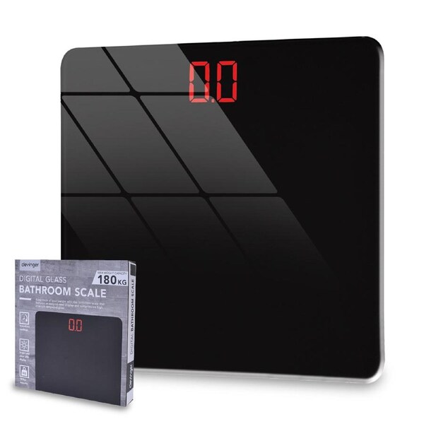 Clevinger Digital Glass Bathroom Scale – 180kg Max Capacity