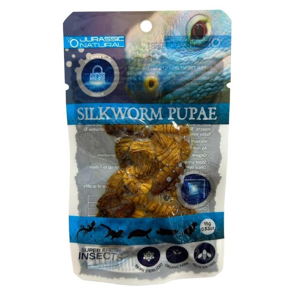 Jurassic Natural Superfresh Silkworm Pupae 15g