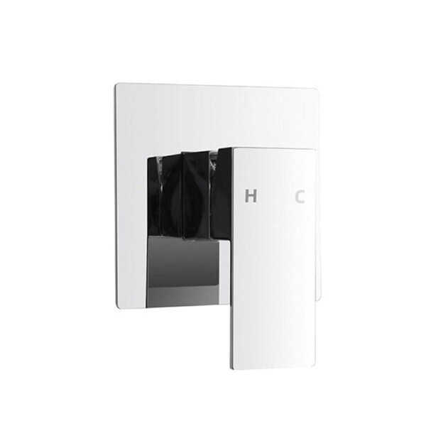 Bathroom Shower Mixer Tap Hot Cold Basin Shower Mixer Square Chrome