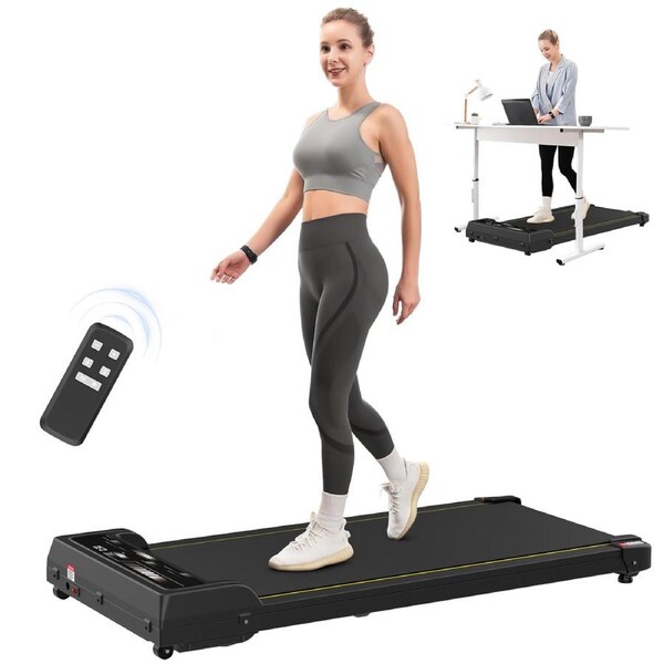 Advwin Treadmill for Home, Under Desk Walking Pad Compact Portable Quiet Fitness Equipment Max 8km/h, 120KG Capacity