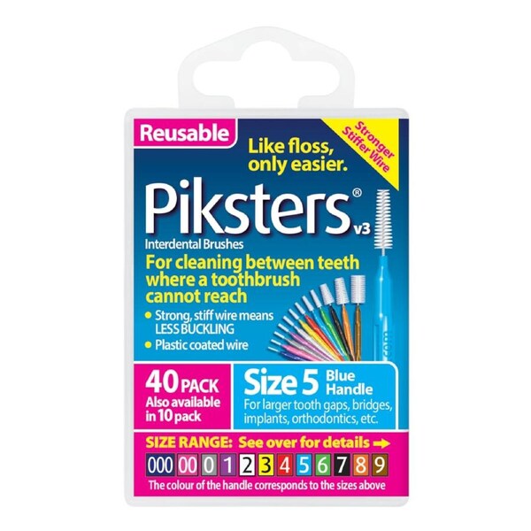 Piksters Interdental Brushes Blue Size 5 40pk