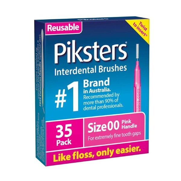 Piksters Interdental Brushes Pink Size 00 35pk