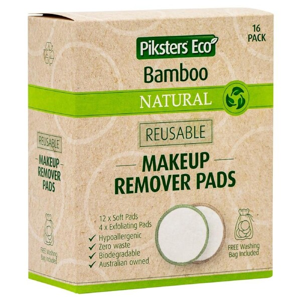 Piksters Reusable Eco Bamboo Makeup Remover Pads