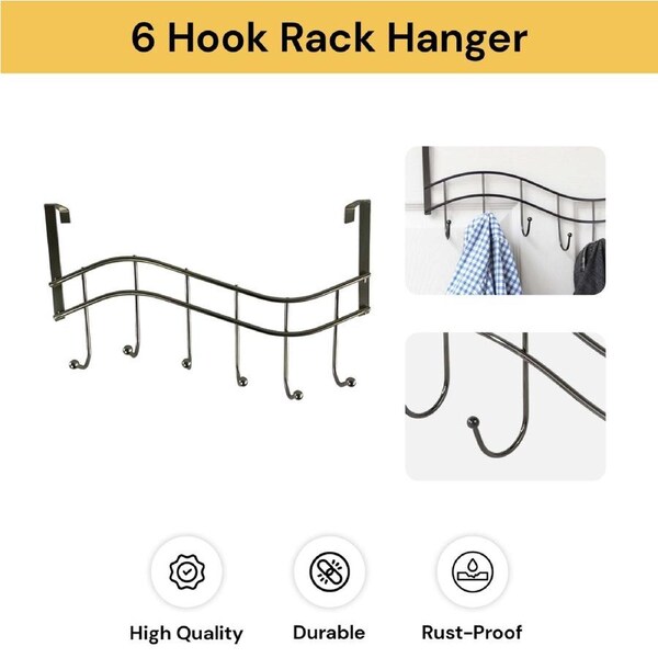 6 Hook Rack Hanger