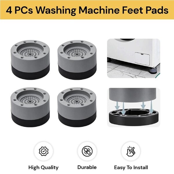 4PCs Washing Machine Foot Pads