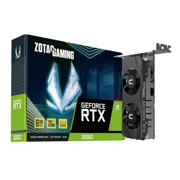 [ZT-A30510L-10L] ZOTAC GeForce RTX 3050 6GB GDDR6 LP Video Card, DisplayPort 1.4a, HDMI