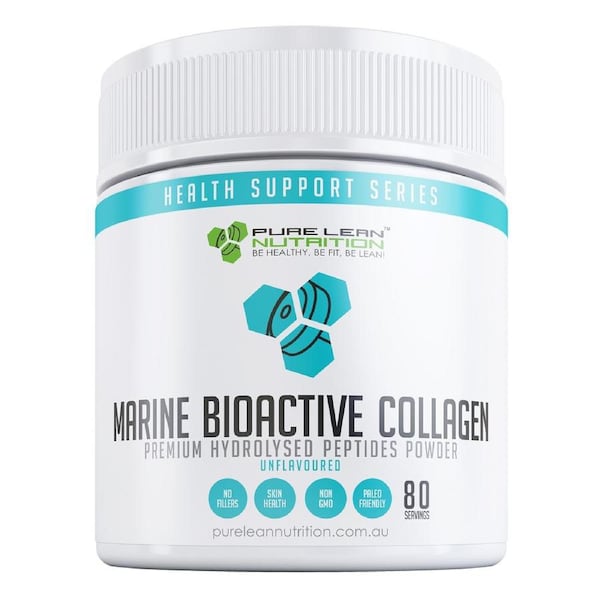 80 Servings Marine Collagen Bioactive Peptides Powder Beauty Glow for Skin Nails