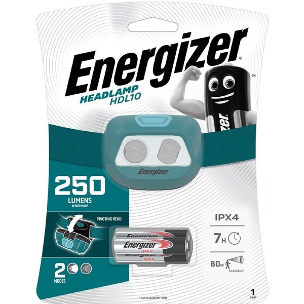 Energizer HDL10 Headlight Headlamp - 250 Lumens