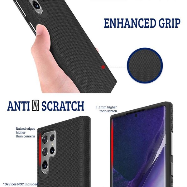 Samsung Galaxy S22 Ultra Compatible Case Cover With Shockproof Rugged - Sliver