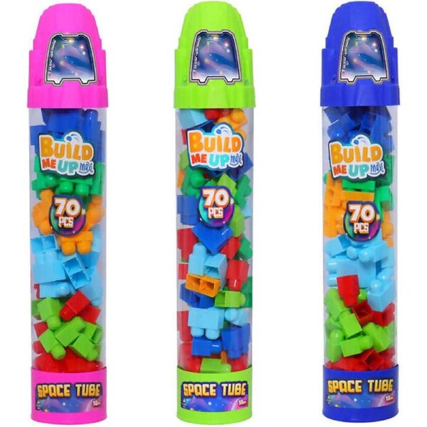 Build Me Up - Maxi Space Tube 70 Pieces 70pce 1 X Assorted Styles (chosen At Random)