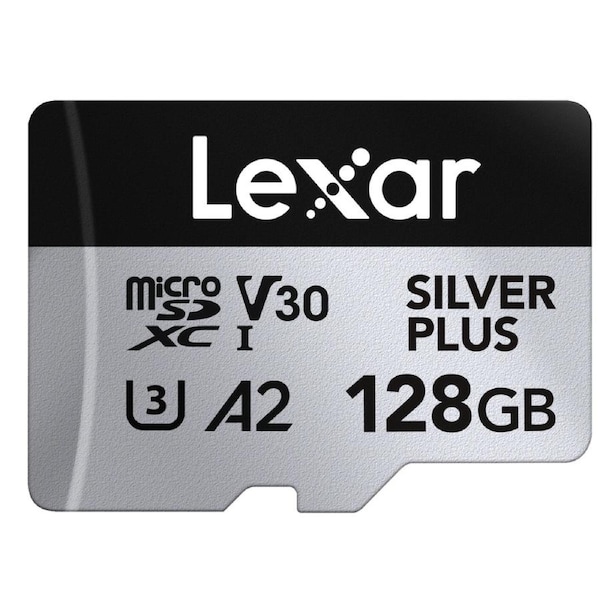 Lexar Professional 128GB Silver Plus MicroSDXC Memory Card