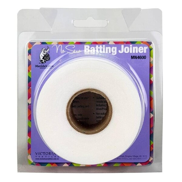 No Sew Batting Joiner 4cm x 20m Matilda's Own Quilting Sewing Craft DIY