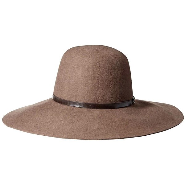 Goorin Brothers Womens Meadow Wool Felt Wide Brim Fedora Hat - Camel S
