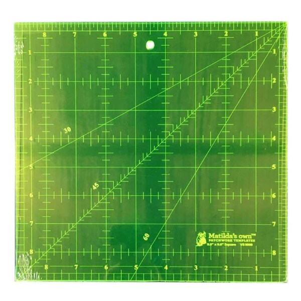 Matildas Own Ruler 9.0 x 9.0 Inch Square for Quilting and Sewing