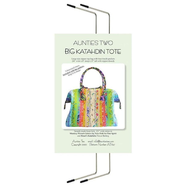 Big Katahdin Tote Bag Aunties Two Patterns 2 Stays Included Quilting Sewing