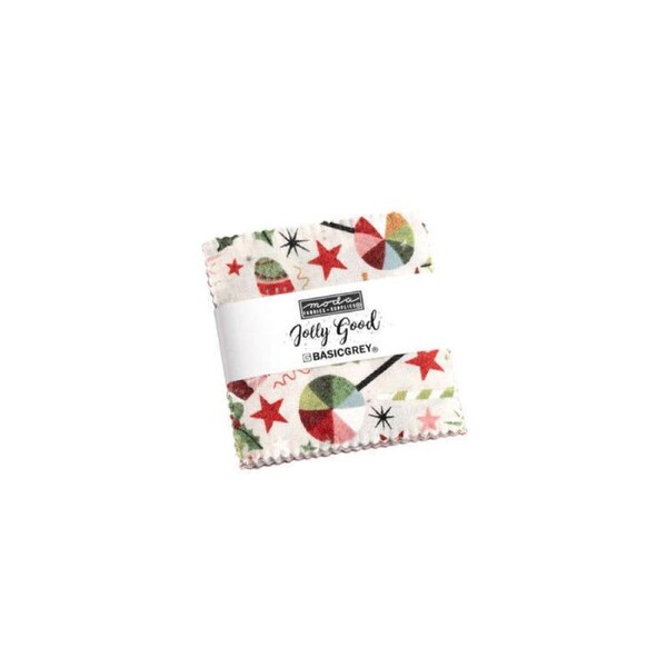 Moda Jolly Good Mini Charm Squares Fabric By BasicGrey Quilting Sewing Craft