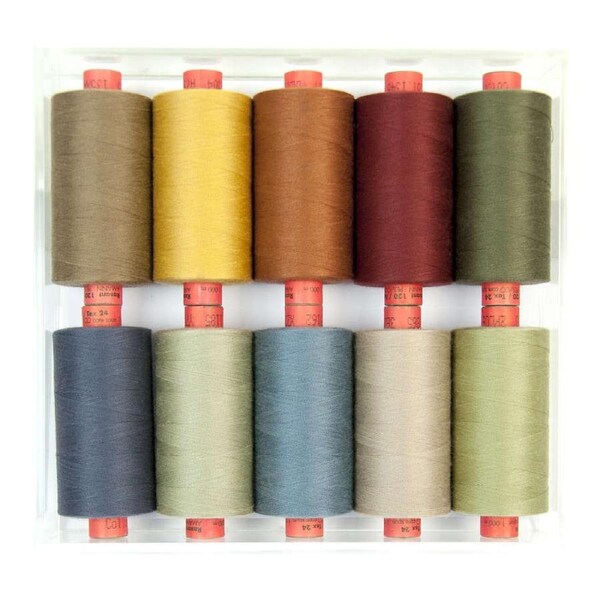 Rasant Poly Core Cotton Thread - EARTHY 10 Colour Set