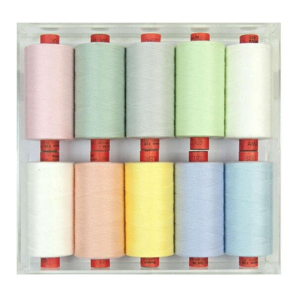 Rasant Poly Core Cotton Thread - PASTEL 10 Colour Set