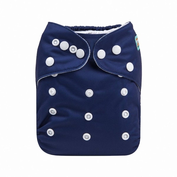 Alva Baby Solid Cobalt Reusable Cloth Nappy