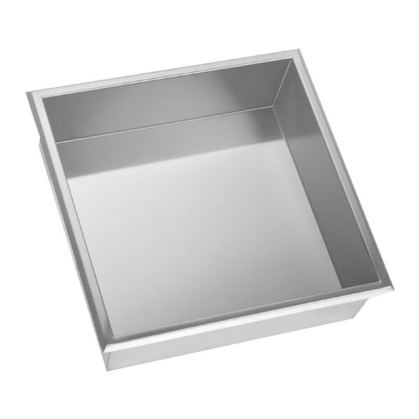 336 x 336 x 101mm Shower Niche Single Shelf Organizer No Tile Needed in Stainless Steel Finish