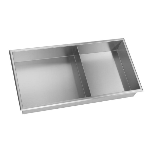 641 x 336 x 101mm Shower Niche Double Shelf Organizer No Tile Needed in Stainless Steel Finish