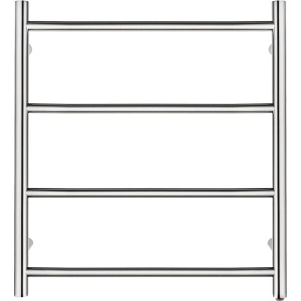 Stainless Steel Electric Heated Towel Rail Rack Ladder 4 Round Bars Chrome