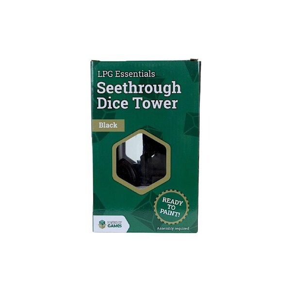 LPG Seethrough Dice Tower - Black