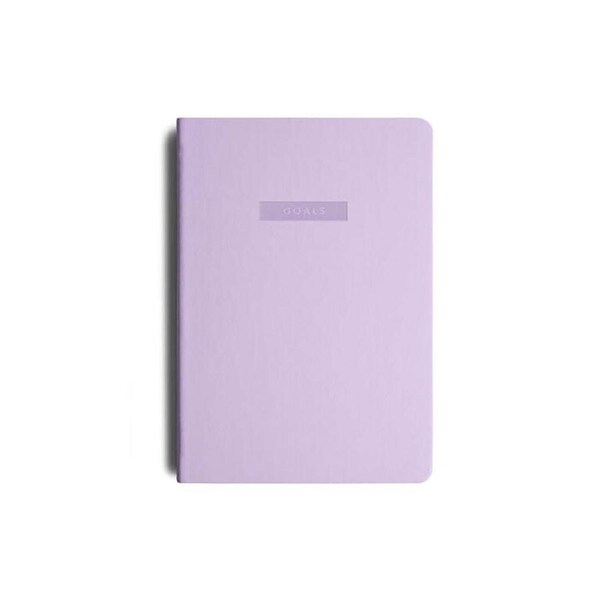 MiGoals Goals Soft Cover A5 Writing Journal/Notebook Stationery 200-Pgs Lilac
