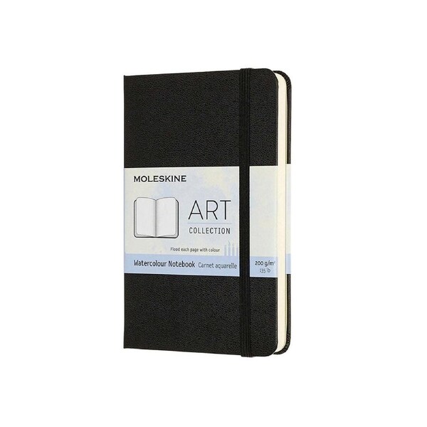 Moleskine Art Watercolour Hardcover Notebook/Journal Stationery Black Pocket