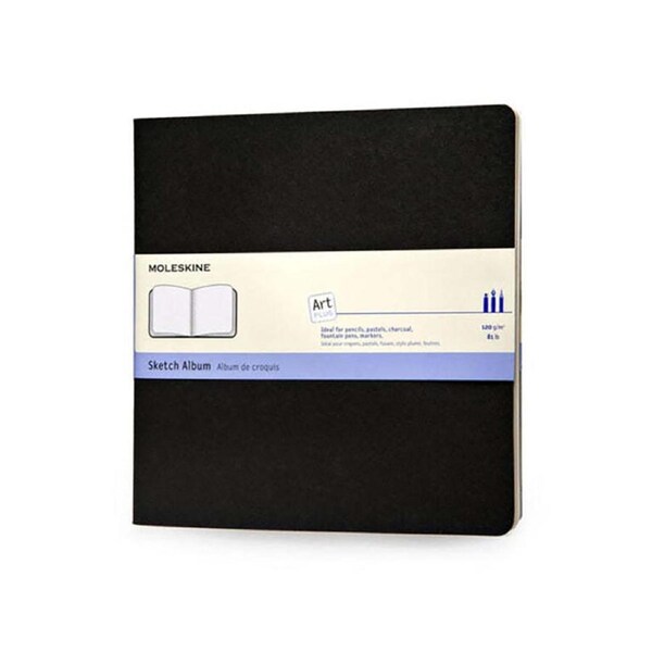 Moleskine Art Cahier Hardcover Sketchbook/Sketch Album 88-Pages Black Square