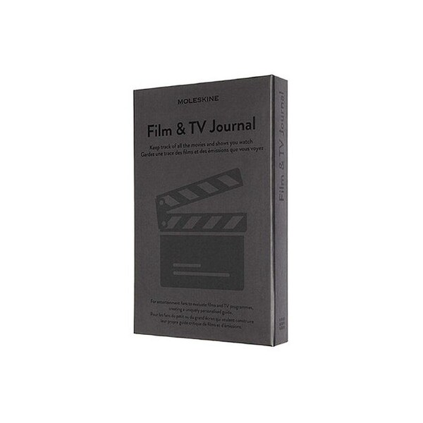 Moleskine Passion Hardcover Writing Movies & TV Journal Notebook Grey Large