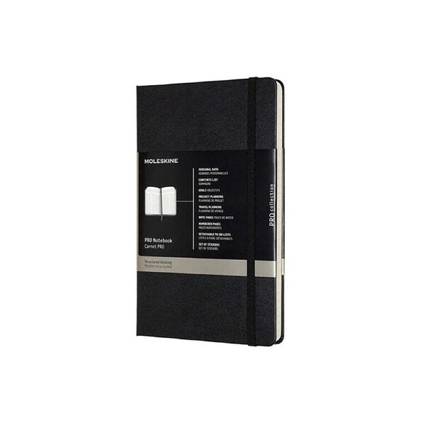 Moleskine Professional Hardcover Writing Notebook/Journal Stationery Black Large