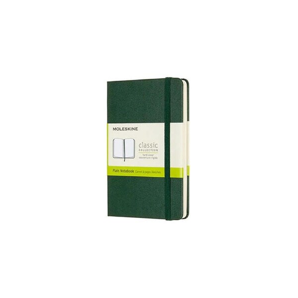 Moleskine Classic Hardcover Writing Pocket Notebook/Journal Plain Myrtle Green