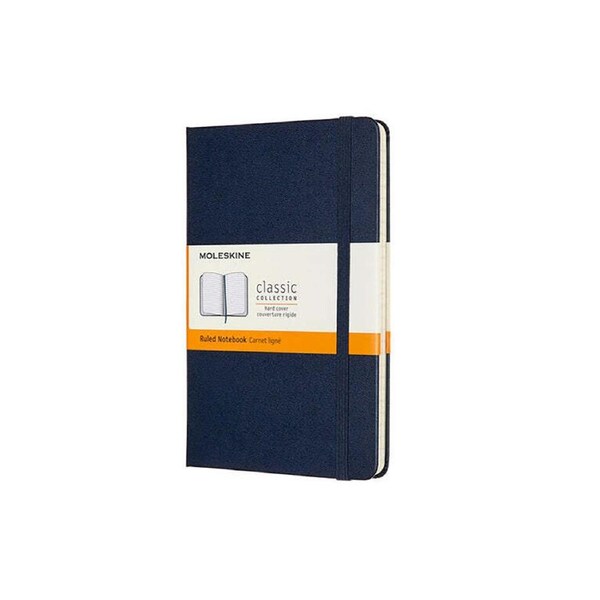 Moleskine Classic Hardcover Writing Notebook/Journal Ruled Sapphire Blue Medium