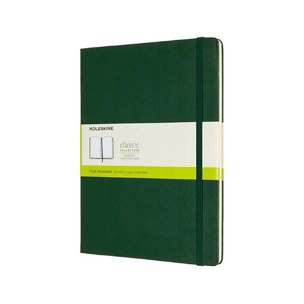 Moleskine Classic Hardcover Writing Notebook Stationery Plain Myrtle Green XL