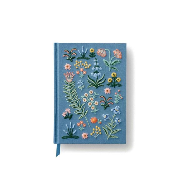 Rifle Paper Co 20cm Embroidered Fabric Journal Writing Notebook Menagerie Garden