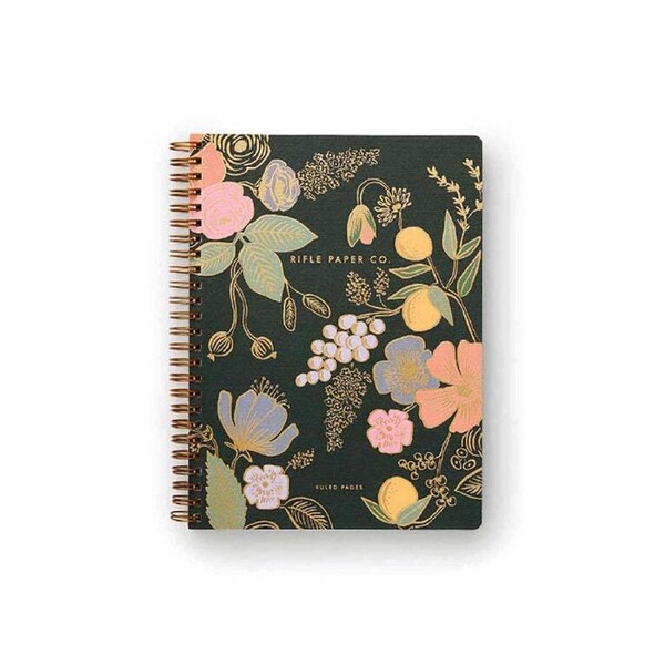 Rifle Paper Co A5 Spiral Notebook Ruled stationery Writing Colette 150-Pages