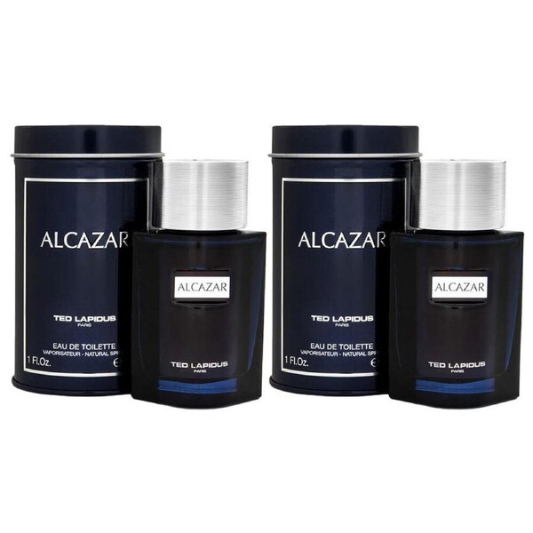 2x Ted Lapidus Alcazar Mens Fragrance Cologne Spray 30ml Eau De Toilette EDT