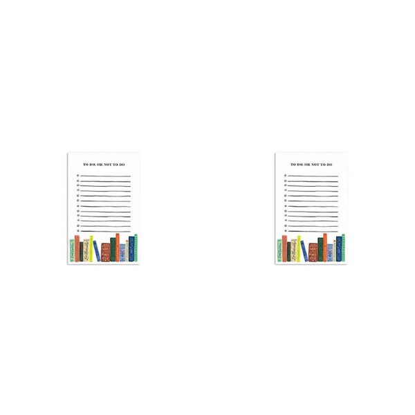 2x Rifle Paper Co 16.5cm Notepad Writing Stationery To Do Or Not To Do 75-Sheets