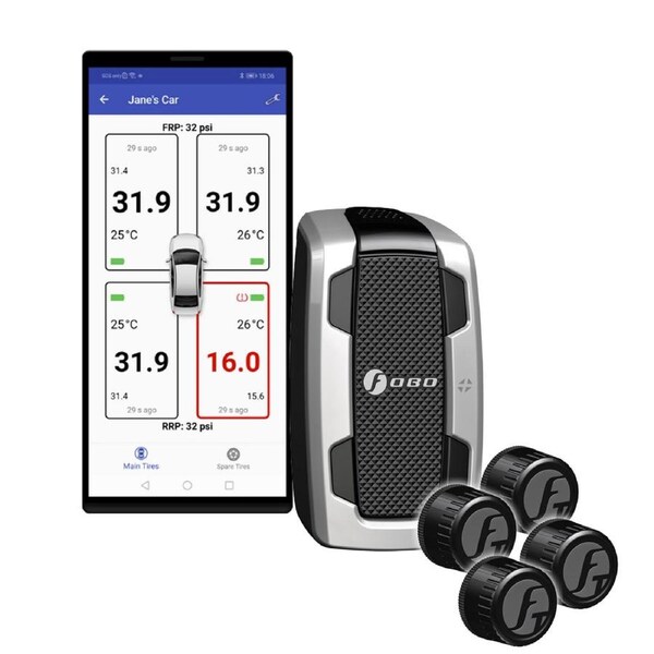 Fobo Tyre 2 Smart Bluetooth 5 Tyre Pressure Monitoring System