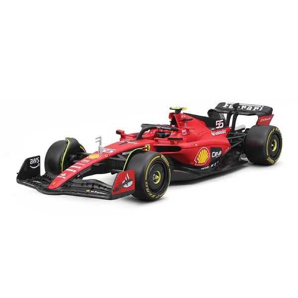 Bburago 1:24 Formula Racing F-1 Ferrari SF-23 #55 Sainz 2023 Model In Showcase