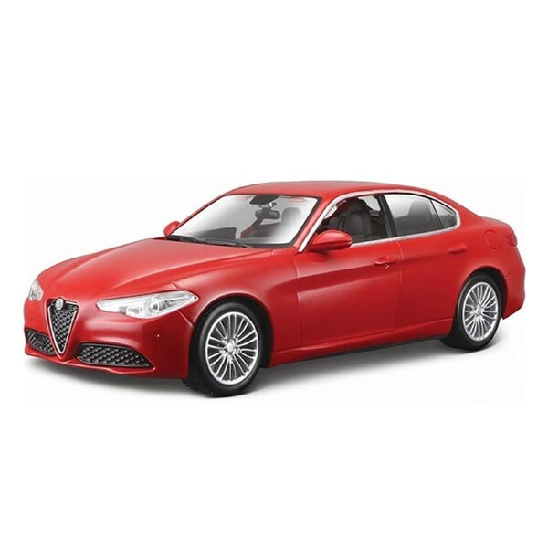 Bburago 1:24 Scale Alfa Romeo Giulia Saloon 2020 Model Car Red