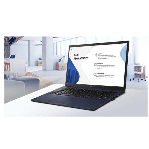 ASUS ExpertBook B1 15' FHD Intel i5-1335U 16GB 512GB SSD Windows 11 PRO Intel UHD Graphics Fingerprint IR Cam USB-C HDMI LAN MIL-STD 1.7kg 1yr OS