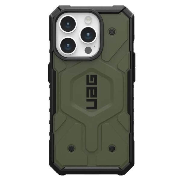 UAG Pathfinder MagSafe Apple iPhone 15 Pro (6.1') Case - Olive Drab (114281117272),18ft. Drop Protection (5.4M), Tactical Grip, Raised Screen Surround