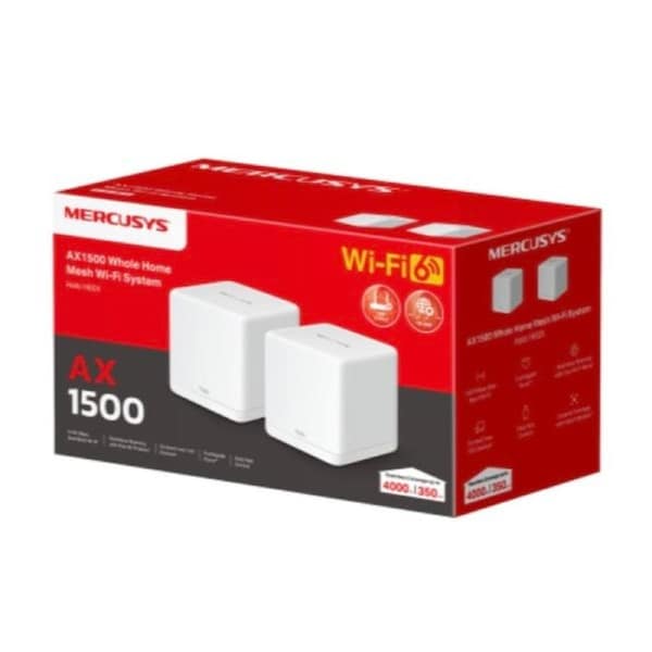 Mercusys Halo H60X 2 Pack Ax1500 Whole Home Mesh