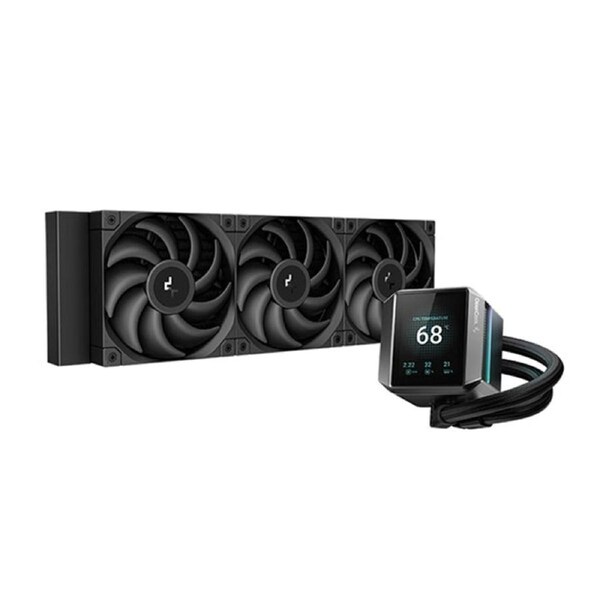 Deepcool Mystique 360 Lcd Liquid Cooler 360Mm 5Th Gen Pump Grey Black