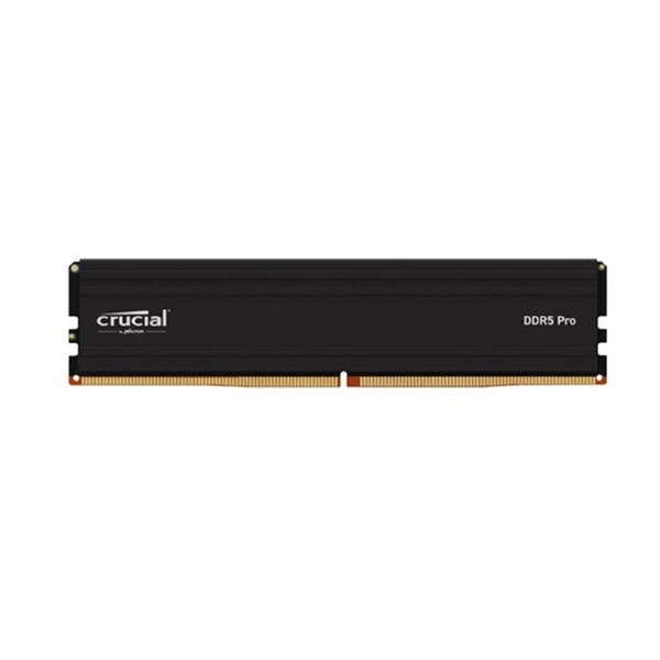 Crucial Pro 48Gb 1X48Gb Ddr5 Udimm 5600Mhz Cl46 Black Heat Spreader
